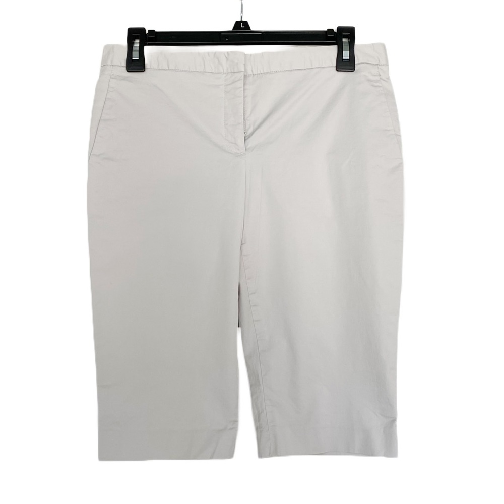 THEORY Light Gray Bermuda Shorts Size 4